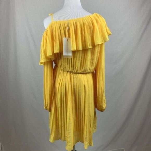 Revolve Endless Rose Dress Pleated One Shoulder - Picture 5 of 7